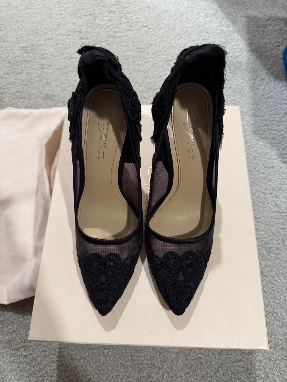 Imagine Vince Camuto Black satin sz 6.5 women’s